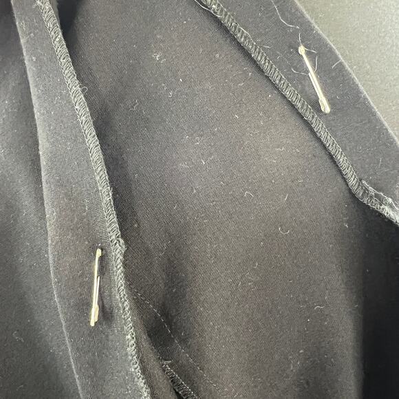 Costume National Black Mixed Media 44 Panel Top Suede/ Crew Neck Sleeveless - Picture 7 of 10